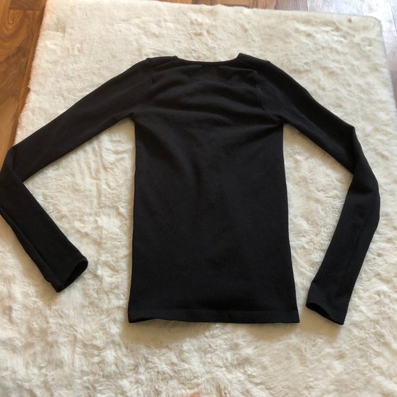 Free people intimately free lace up ribbed long sleeve top size XS/S - Picture 4 of 7